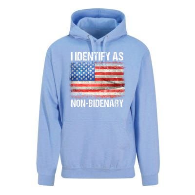 I Identify As NonBidenary Shirt Funny Anti Biden Unisex Surf Hoodie