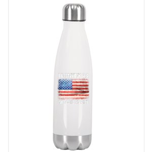 I Identify As NonBidenary Shirt Funny Anti Biden Stainless Steel Insulated Water Bottle