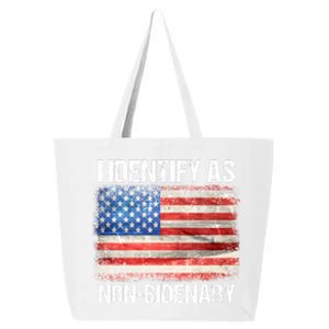 I Identify As NonBidenary Shirt Funny Anti Biden 25L Jumbo Tote