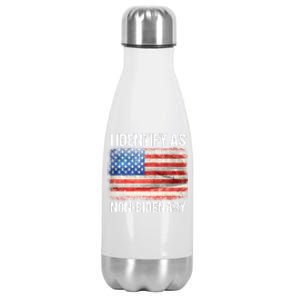 I Identify As NonBidenary Shirt Funny Anti Biden Stainless Steel Insulated Water Bottle