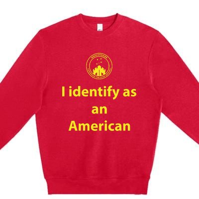 I Identify As An American Watchtower Command The High Ground Premium Crewneck Sweatshirt