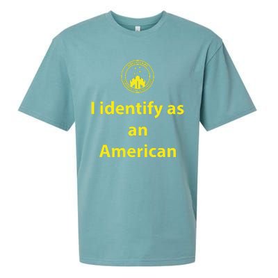 I Identify As An American Watchtower Command The High Ground Sueded Cloud Jersey T-Shirt