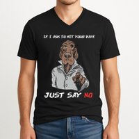 If I Ask To Hit Your Vape Just Say No V-Neck T-Shirt