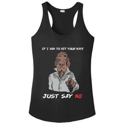 If I Ask To Hit Your Vape Just Say No Ladies PosiCharge Competitor Racerback Tank
