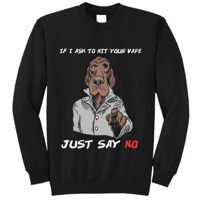 If I Ask To Hit Your Vape Just Say No Tall Sweatshirt