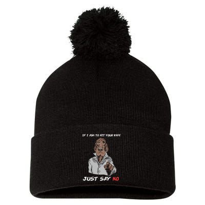 If I Ask To Hit Your Vape Just Say No Pom Pom 12in Knit Beanie