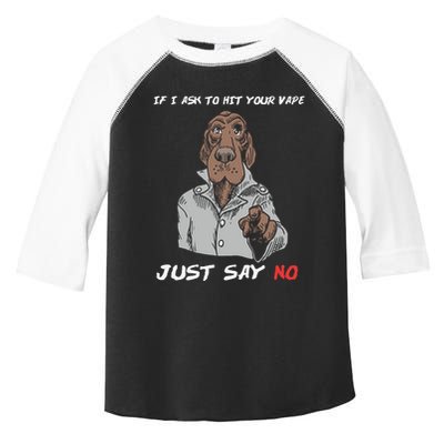 If I Ask To Hit Your Vape Just Say No Toddler Fine Jersey T-Shirt