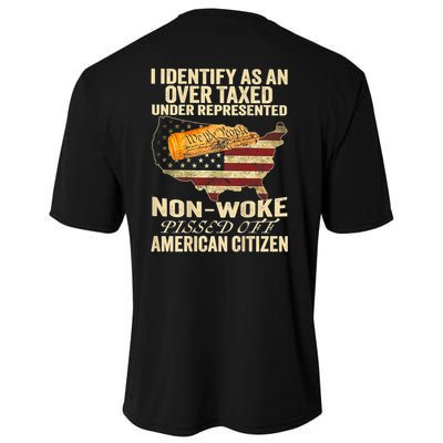 I Identify As An Over Taxed Under (On Back) Performance Shirt