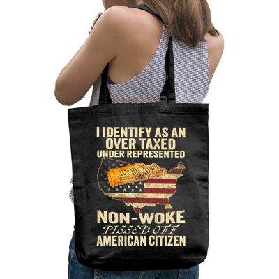 I Identify As An Over Taxed Under (On Back) Bag