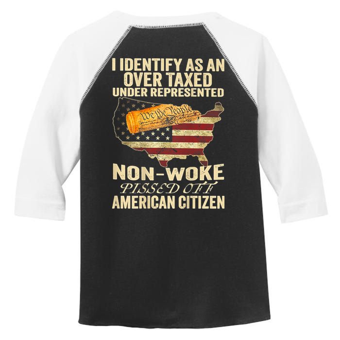 I Identify As An Over Taxed Under (On Back) Toddler Fine Jersey T-Shirt