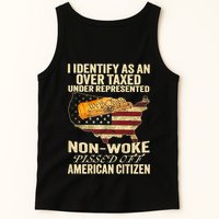 I Identify As An Over Taxed Under (On Back) Tank Top