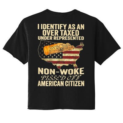 I Identify As An Over Taxed Under (On Back) Crop Top