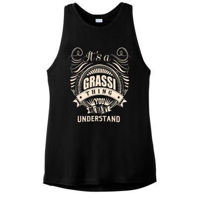 It Is A Grassi Thing Gifts Ladies PosiCharge Tri-Blend Wicking Tank