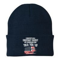 I Identify As A Conspiracy Theorist Pronouns Are Told You So Knit Cap Winter Beanie