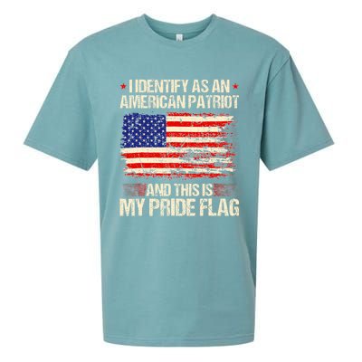 I Identify As An American Patriot This Is My Pride Flag Sueded Cloud Jersey T-Shirt