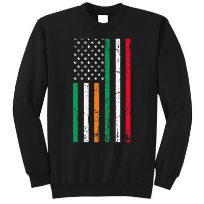 Irish Italian American Flag Ireland Italy USA Pride Heritage Sweatshirt