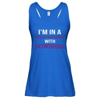 Im In A Relationship With Downhill Funny Gift Ladies Essential Flowy Tank