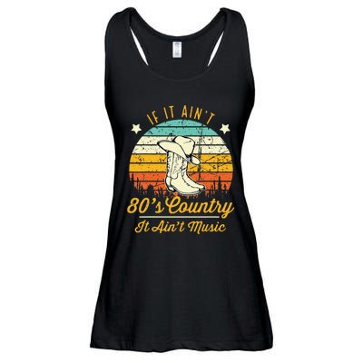 If It AinT 80s Country It AinT Music Ladies Essential Flowy Tank