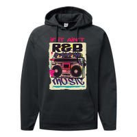 If It AinT R&B It AinT No Music 80s 90s Oldschool Graffiti Performance Fleece Hoodie