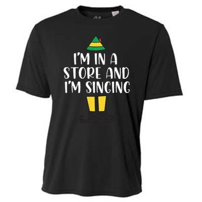 I'm in a store and I'm singing Christmas Buddy Elf Cooling Performance Crew T-Shirt