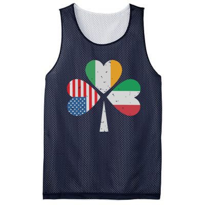 Irish Italian American Flag Ireland Italy USA Patricks Day Mesh Reversible Basketball Jersey Tank