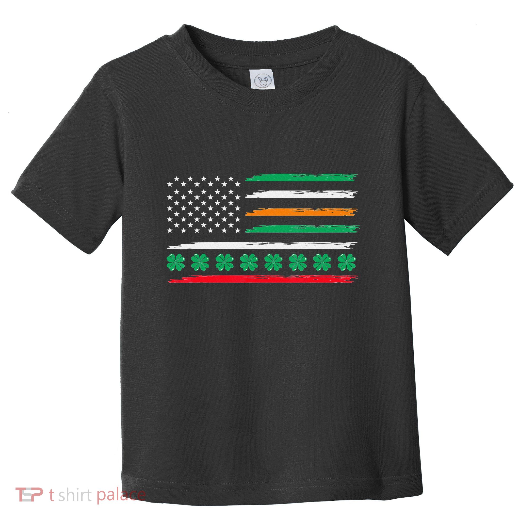 Irish Italian American Flag Ireland Italy USA Pride Heritage Toddler T-Shirt