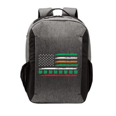 Irish Italian American Flag Ireland Italy USA Pride Heritage Vector Backpack