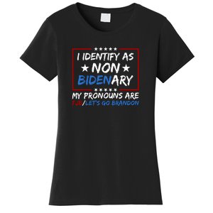 I Identify As Non Bidenary Anti Joe Biden Women's T-Shirt