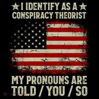 I Identify As A Conspiracy Theorist Pronouns Are Told You So Stripe Pom Pom Beanie
