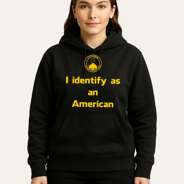 I Identify As An American Watchtower Command The High Ground Hoodie