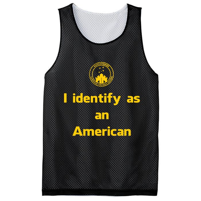 I Identify As An American Watchtower Command The High Ground Mesh Reversible Basketball Jersey Tank