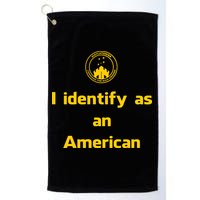 I Identify As An American Watchtower Command The High Ground Golf Towel