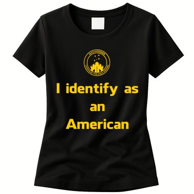 I Identify As An American Watchtower Command The High Ground Womens T-Shirt