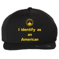 I Identify As An American Watchtower Command The High Ground Wool Snapback Cap