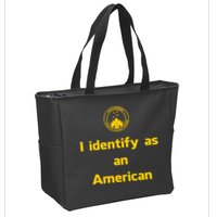 I Identify As An American Watchtower Command The High Ground Zip Tote Bag