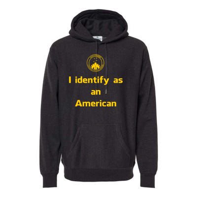 I Identify As An American Watchtower Command The High Ground Premium Hoodie