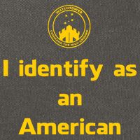 I Identify As An American Watchtower Command The High Ground Cotton Canvas Backpack