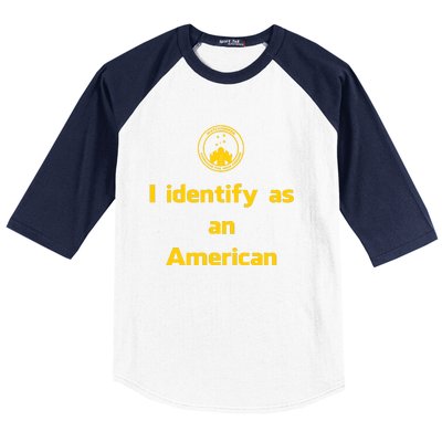 I Identify As An American Watchtower Command The High Ground Baseball Sleeve Shirt