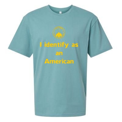 I Identify As An American Watchtower Command The High Ground Sueded Cloud Jersey T-Shirt