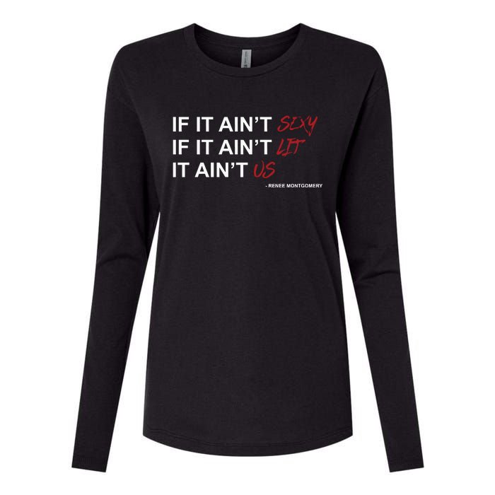 If It Aint Sexy If It Aint Lit It Aint Us Womens Cotton Relaxed Long Sleeve T-Shirt