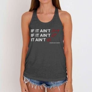 If It Aint Sexy If It Aint Lit It Aint Us Women's Knotted Racerback Tank