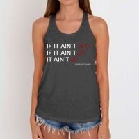 If It Aint Sexy If It Aint Lit It Aint Us Women's Knotted Racerback Tank