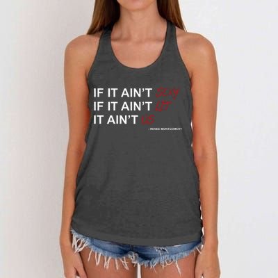 If It Aint Sexy If It Aint Lit It Aint Us Women's Knotted Racerback Tank