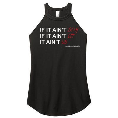 If It Aint Sexy If It Aint Lit It Aint Us Women's Perfect Tri Rocker Tank