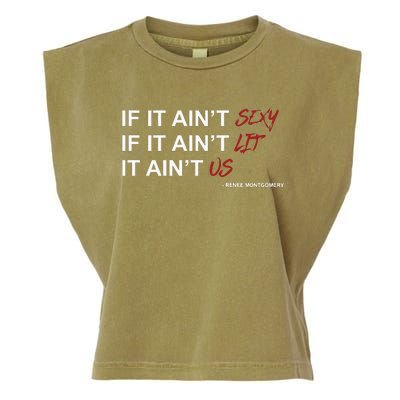 If It Aint Sexy If It Aint Lit It Aint Us Garment-Dyed Women's Muscle Tee