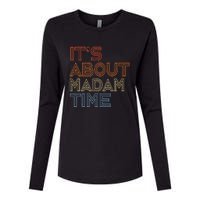 ItS Is About Madam Time Womens Cotton Relaxed Long Sleeve T-Shirt