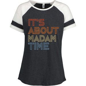 ItS Is About Madam Time Enza Ladies Jersey Colorblock Tee