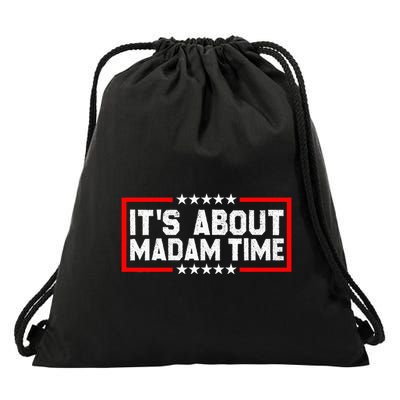 ItS Is About Madam Time Drawstring Bag