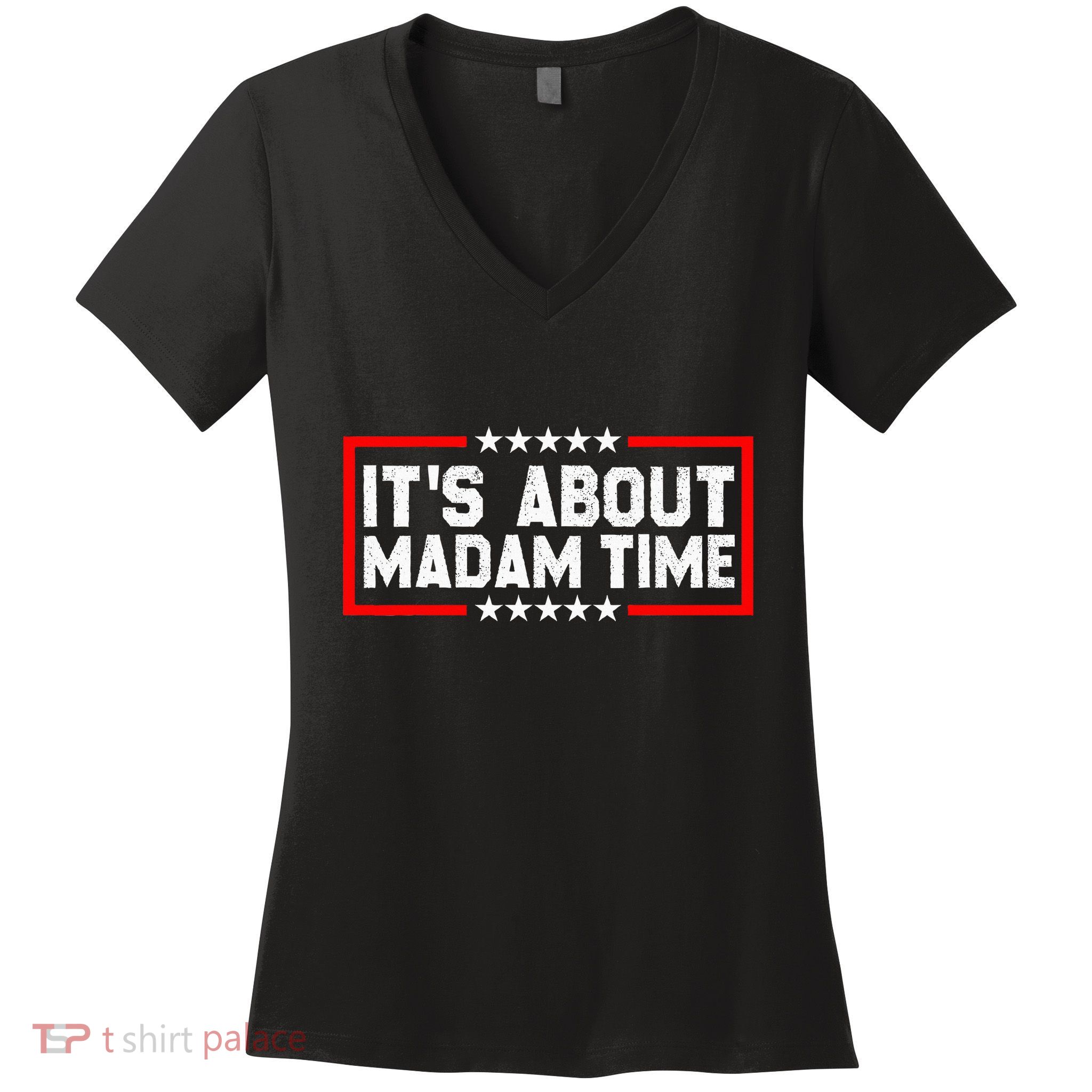 ItS Is About Madam Time Women's V-Neck T-Shirt