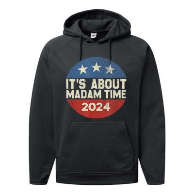 ItS Is About Madam Time Performance Fleece Hoodie